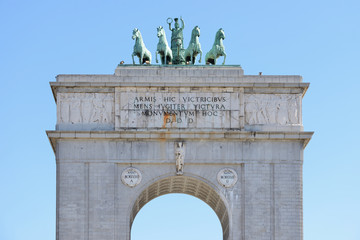 Fototapeta na wymiar Arco de la Victoria, Madrid, Spain