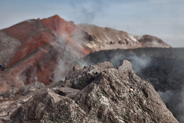 Nature of Kamchatka (mountains, volcanoes, ocean)