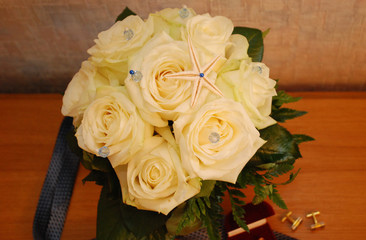 Wedding flowers. Sea style