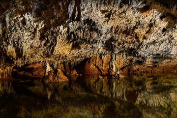 Limestone Cave with Lake