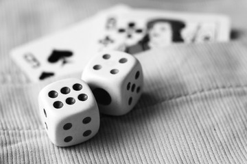 cubes playing in jeans, toy