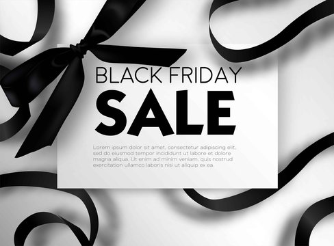 Black Friday sale discount promo offer poster or advertising flyer and coupon.