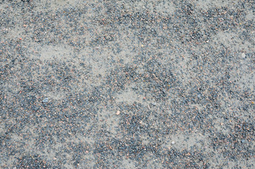 Stone Rock Pieces Crushed Gravel Texture. Fine Gray Crushed Stone