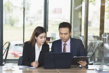 Business people working and meeting in conference room