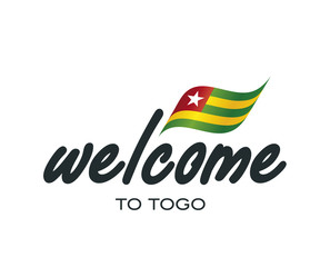 Welcome to Togo flag sign logo icon