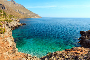 Sea bay in Zingaro Park, Sicily, Italy