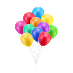 Bundle colored balloons isolated. A bundle of colored balloons isolated for designers and illustrators. Bunch of balls in the form of a vector illustration