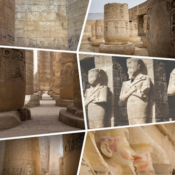 Collage of Egipt images - travel background (my photos)