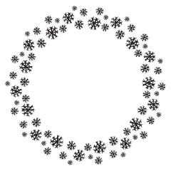 Vector illustration of a snowflake