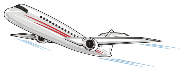 aircraft, plane, jet, flight, fly, airliner, boeing, transport, illustration, cartoon, wings, air,