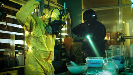 Fully Armed Special Anti-Narcotics Task Forces Soldier Arrests Clandestine Chemist in the Drug...