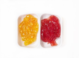Strawberry and orange jam