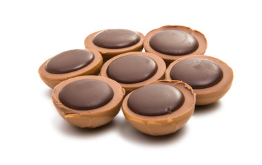 chocolate truffle with nut