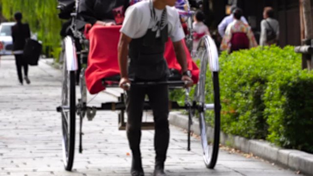 人力車イメージ　京都　祇園