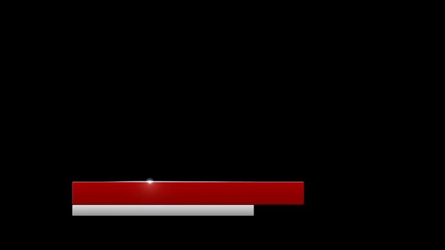 Lower Third Alpha Channel Red White