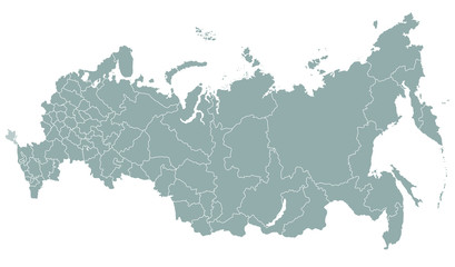 vector map of Russia - obrazy, fototapety, plakaty