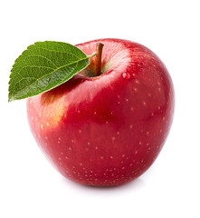 Red apple in closeup