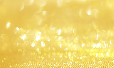 Abstract background golden bokeh