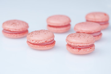 A macaron - sweet meringue-based confection