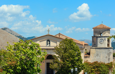 Fototapeta na wymiar Basilica di San Biagio church, Maratea. italy