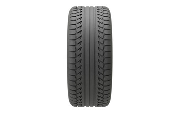 Tire before white background