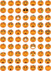 Halloween Pumpkin Emoticons
- Easy to change color 
- Easy to modify
- 100% resizable
