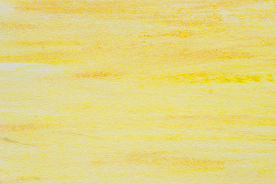 yellow watercolor crayon drawing background texture