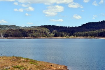 Scenic landscape on the lake Baroon in Australia