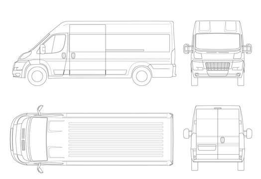 Delivery Truck Hand Drawn Outline Doodle Icon Fast Delivery Service Cargo  Van And Shipping Concept Vector Sketch Illustration For Print Web Mobile  And Infographics On White Background Royalty Free SVG Cliparts Vectors