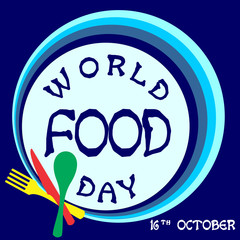 World Food Day Vector Illustration. Suitable for greeting card, poster and banner.