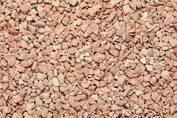 Small crushed stones macro shot, abstract texture