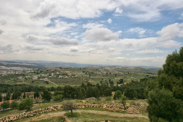 Landscape of the environs of the ancient city of Jerusalem
