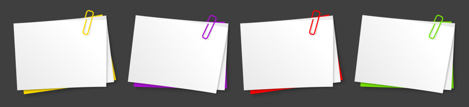 M&eacute;mo + trombone (4 couleurs)