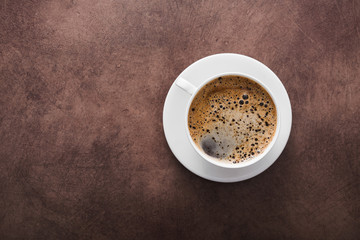 White aroma coffee cup
