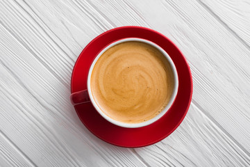 aroma coffee cup on a table