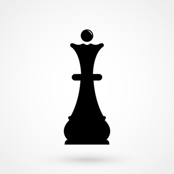 recommend clip art: Chess queen vector icon.