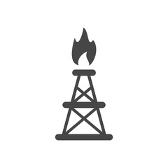 Oil rig, Oil Gusher icon