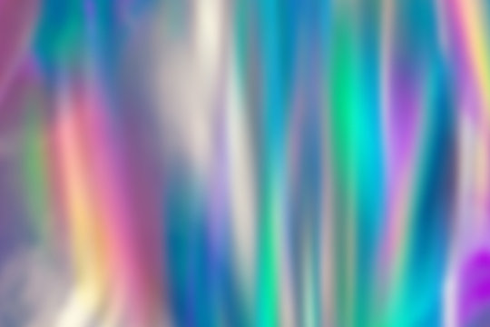 abstract holographic background. Vivid color blurred shades, super colorful wallpaper.