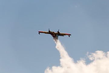 Fototapeta na wymiar Canadair Firefighter Airplane