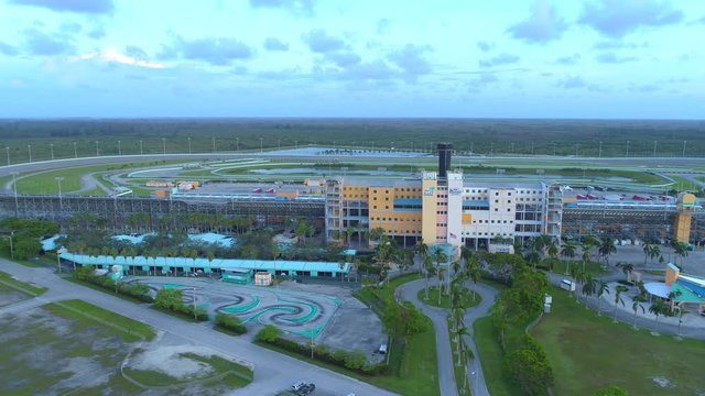 Drone Shot Of The Homestead Speedway 4k