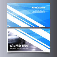 Vector business card template. Creative corporate identity layout.