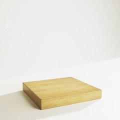 Wooden plank, product placement concept