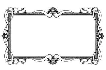Ornamental Frame Label Design