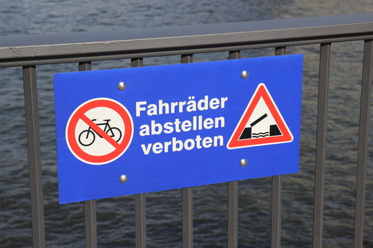 Parkverbot für Fahrräder