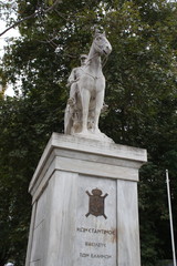 Fototapeta na wymiar King Constantine I on horseback, statue, Thessaloniki, Greece