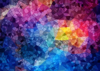 Poster Abstract Mulicolor mosaic background © igor_shmel