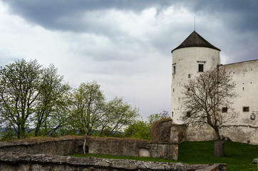 The walls of Buchlov Castle