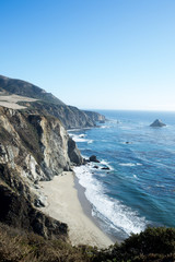 Ocean view from Highway 1 California
