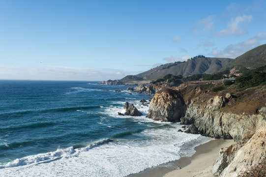 Ocean view from Highway 1 California