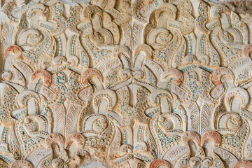 Architectural detail of Alhambra, Granada, Spain